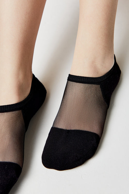 Cotton Ankle Socks Conte Active - Inserts Of Transparent Mesh