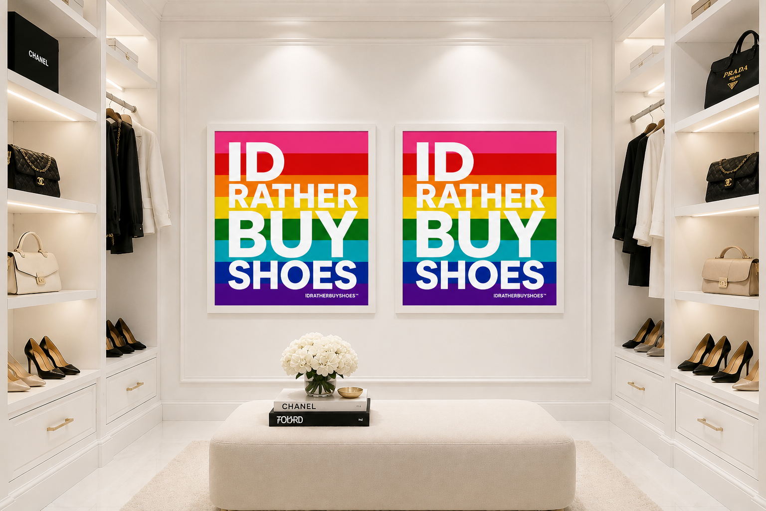 IDRATHERBUYSHOES™ Pride Edition | Luxury Fashion Wall Art Digital Download