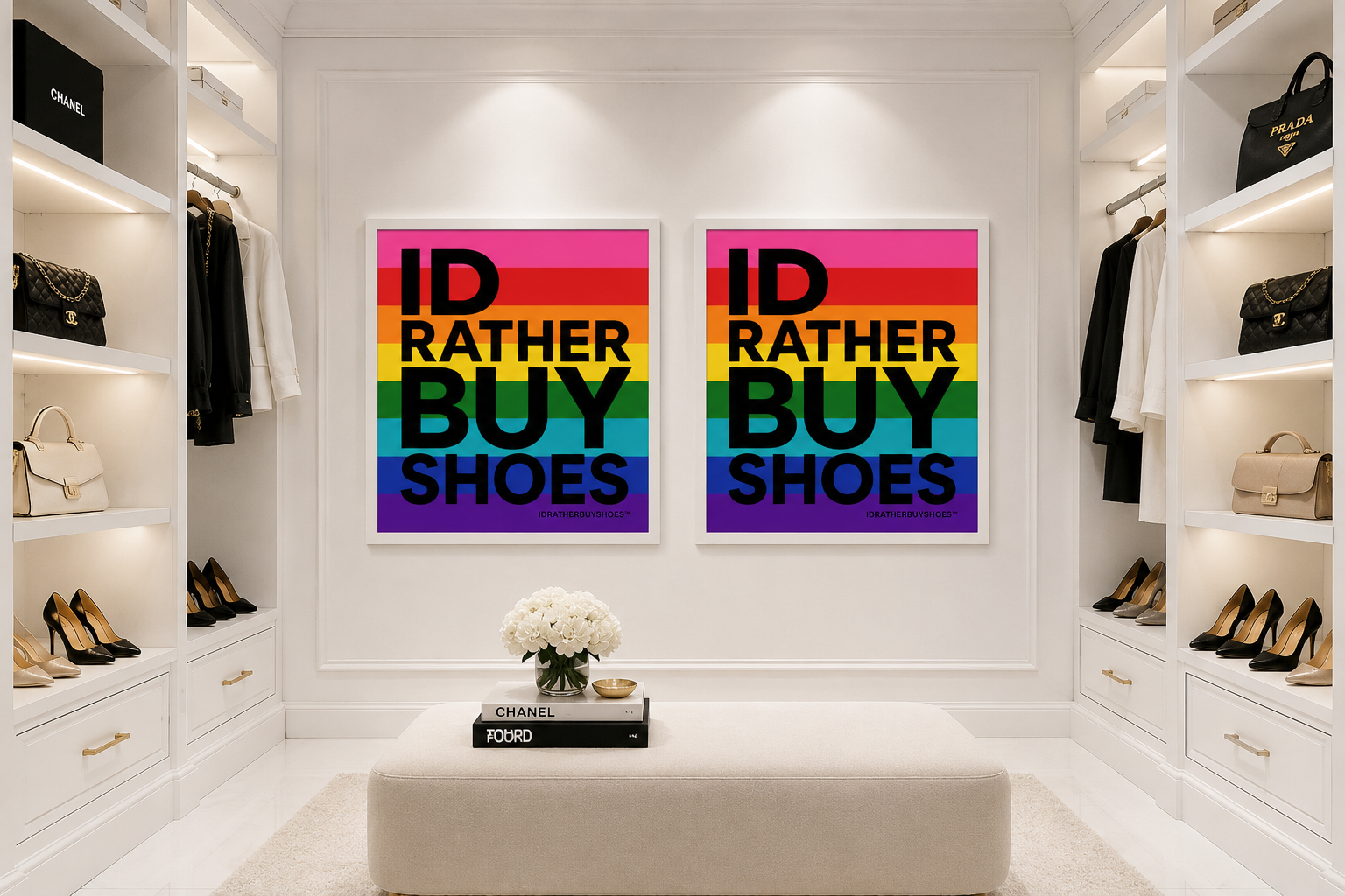 IDRATHERBUYSHOES™ Pride Edition | Luxury Fashion Wall Art Digital Download