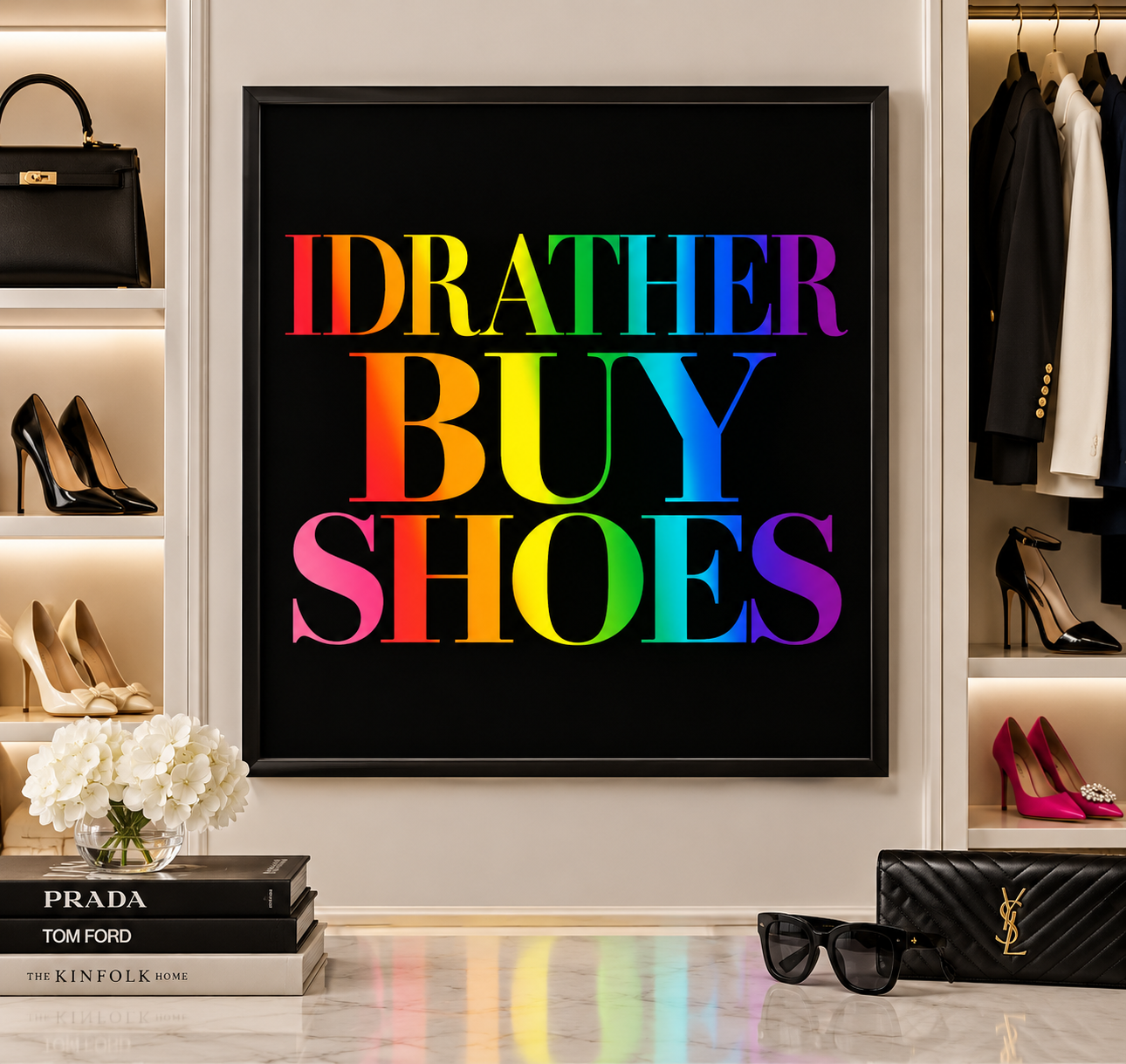IDRATHERBUYSHOES™ Pride Edition | Luxury Fashion Wall Art Digital Download