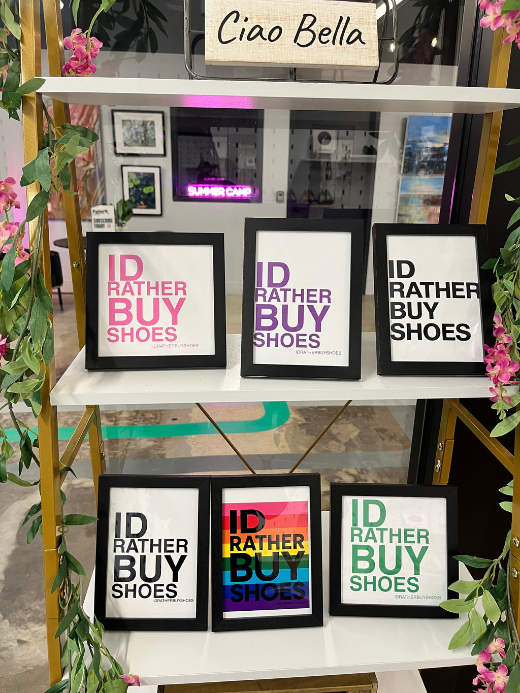IDRATHERBUYSHOES 5X7 Framed Art | Fashion Digital Download | Luxury Closet & Dressing Room Decor