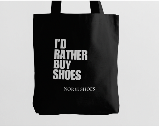 The Norie Shoes “I’d Rather Buy Shoes” Tote