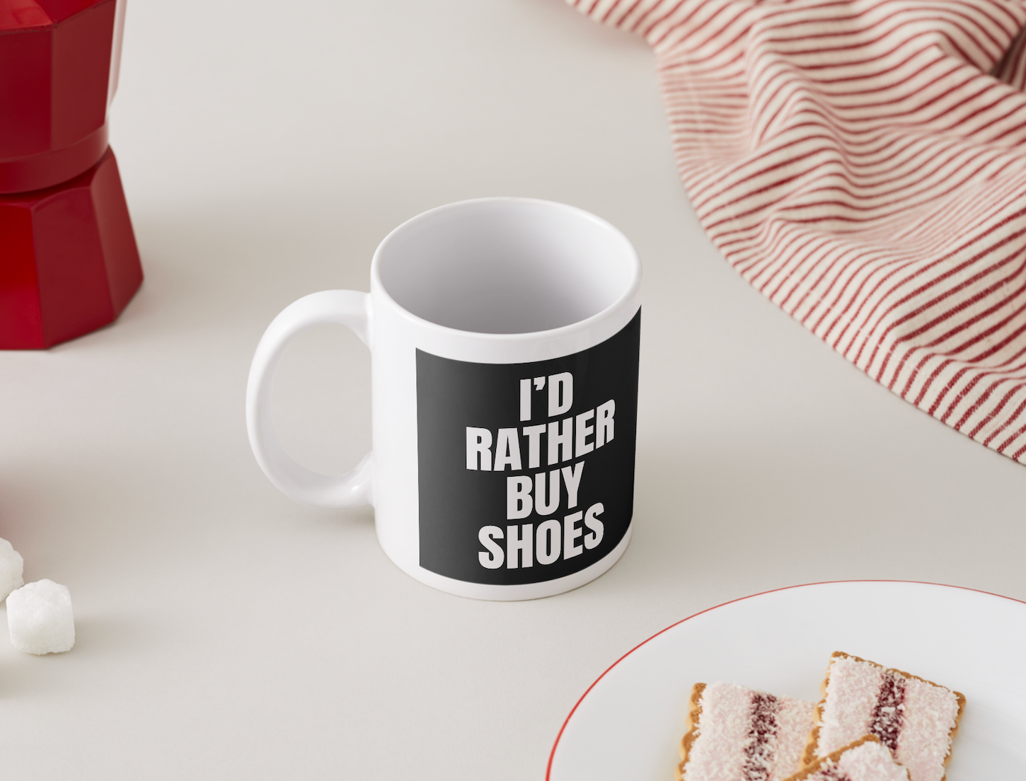 The Norie Shoes “I’d Rather Buy Shoes” Mug