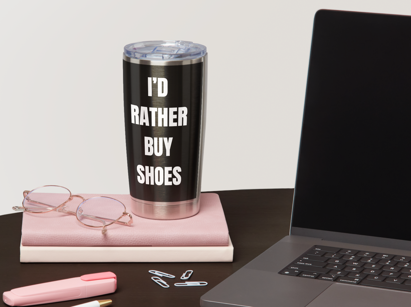 The Norie Shoes “I’d Rather Buy Shoes” Thermal Tumbler