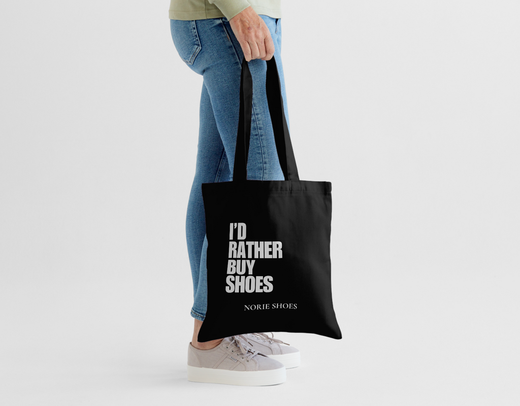 The Norie Shoes “I’d Rather Buy Shoes” Tote
