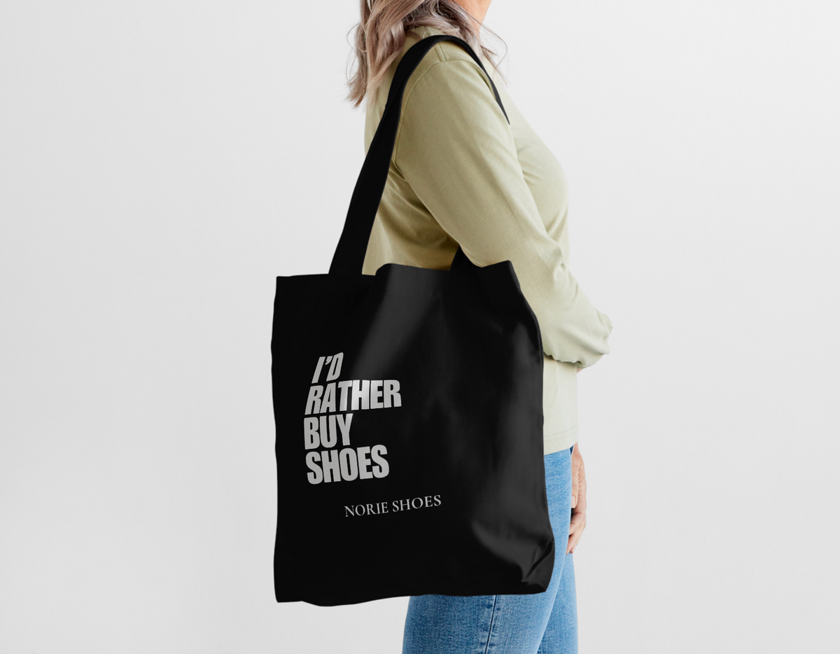 The Norie Shoes “I’d Rather Buy Shoes” Tote