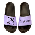 Black slides with purple bands featuring the Sagittarius symbol 