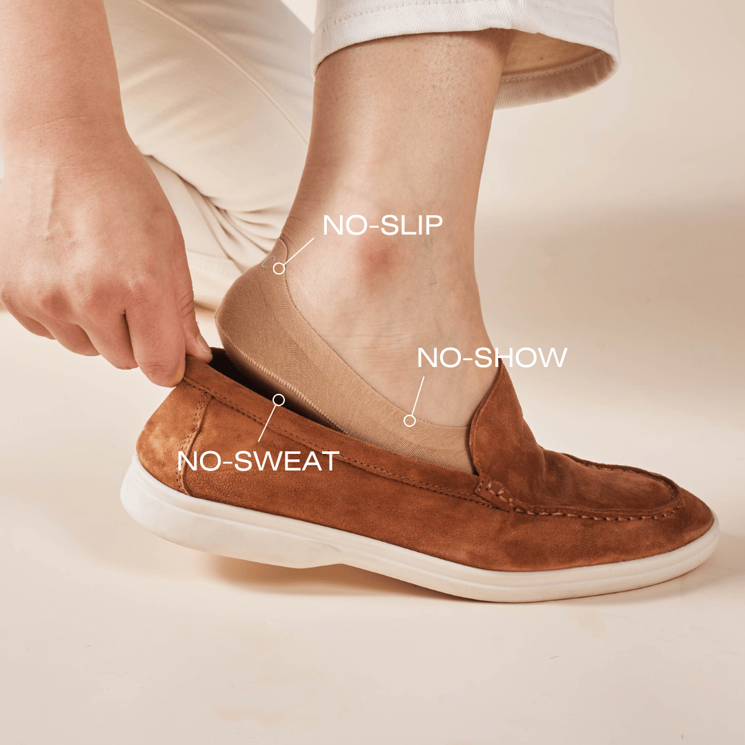 Unisex Cotton No Show Socks 10-Pack | Almond Beige